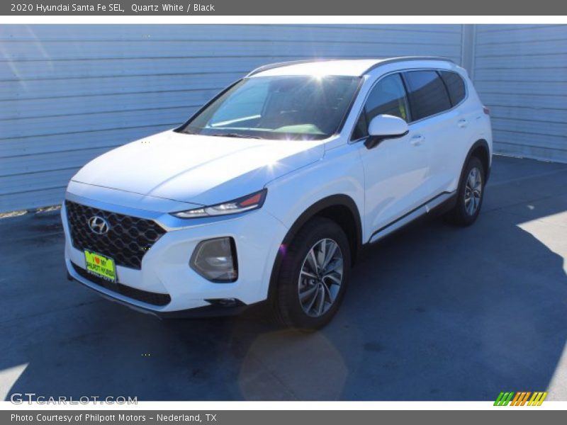 Quartz White / Black 2020 Hyundai Santa Fe SEL