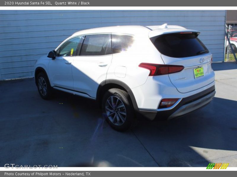 Quartz White / Black 2020 Hyundai Santa Fe SEL