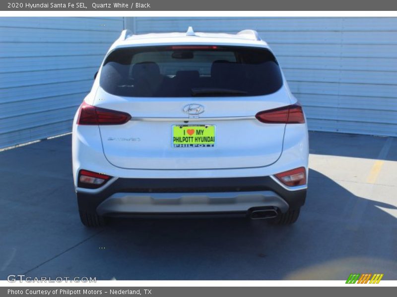 Quartz White / Black 2020 Hyundai Santa Fe SEL