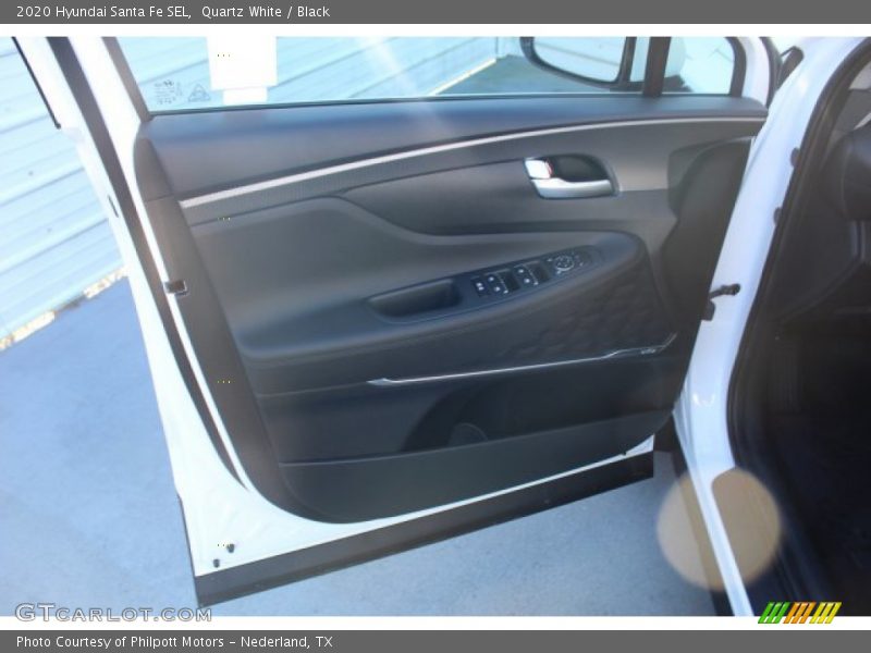 Quartz White / Black 2020 Hyundai Santa Fe SEL
