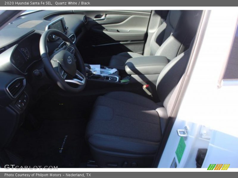 Quartz White / Black 2020 Hyundai Santa Fe SEL