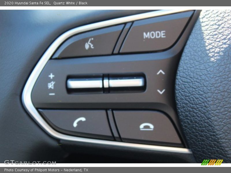 Quartz White / Black 2020 Hyundai Santa Fe SEL