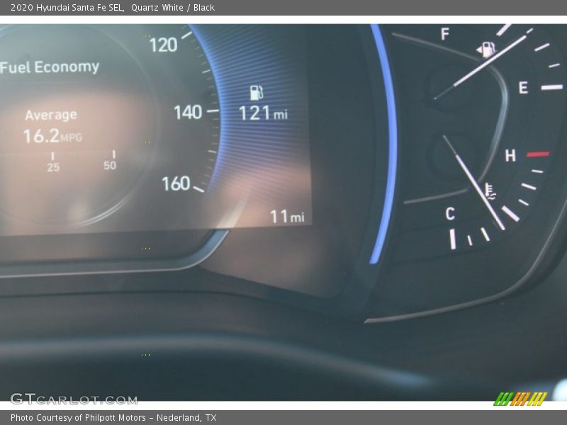 Quartz White / Black 2020 Hyundai Santa Fe SEL