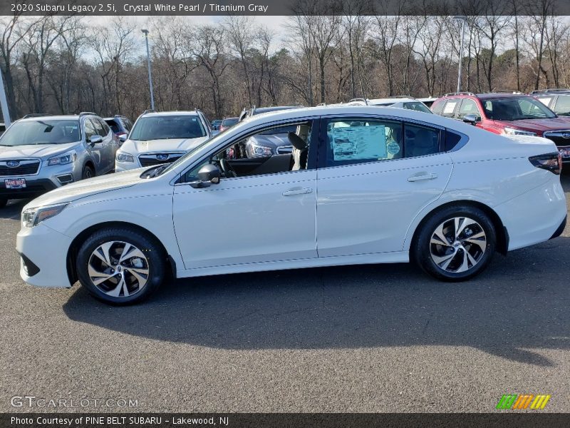 Crystal White Pearl / Titanium Gray 2020 Subaru Legacy 2.5i