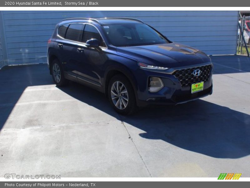 Stormy Sea / Black 2020 Hyundai Santa Fe Limited
