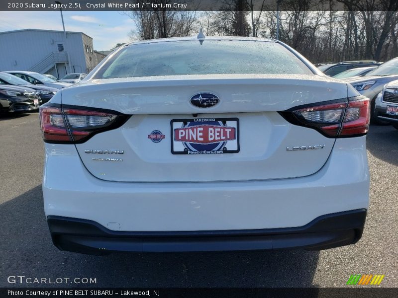 Crystal White Pearl / Titanium Gray 2020 Subaru Legacy 2.5i