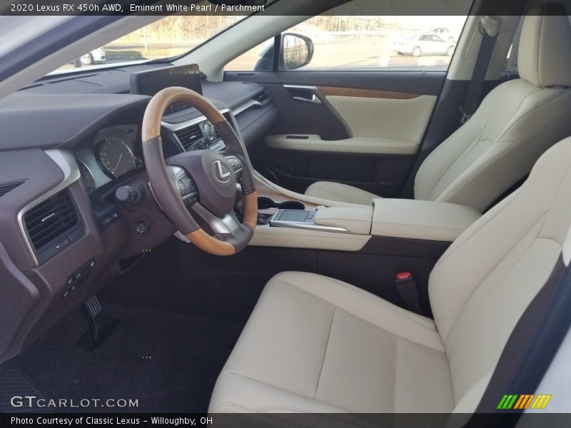 Eminent White Pearl / Parchment 2020 Lexus RX 450h AWD