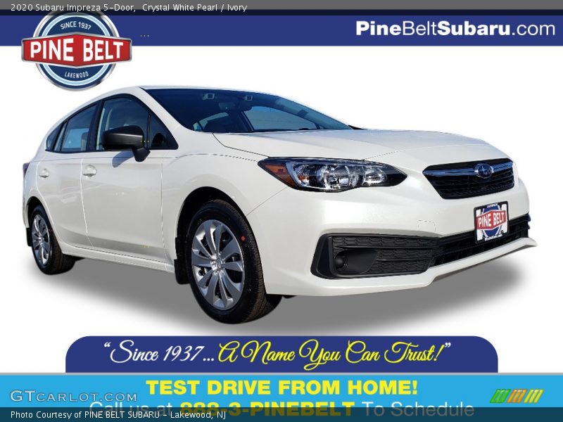 Crystal White Pearl / Ivory 2020 Subaru Impreza 5-Door