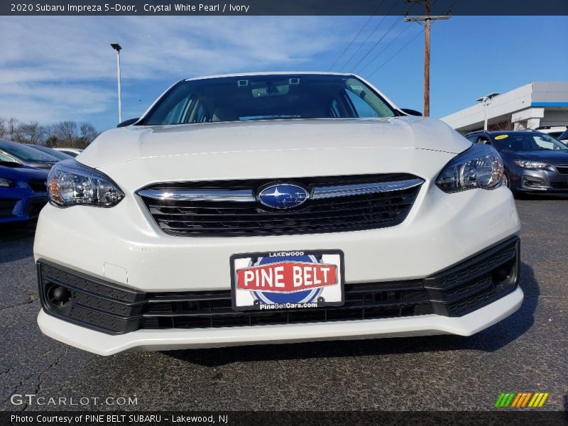 Crystal White Pearl / Ivory 2020 Subaru Impreza 5-Door