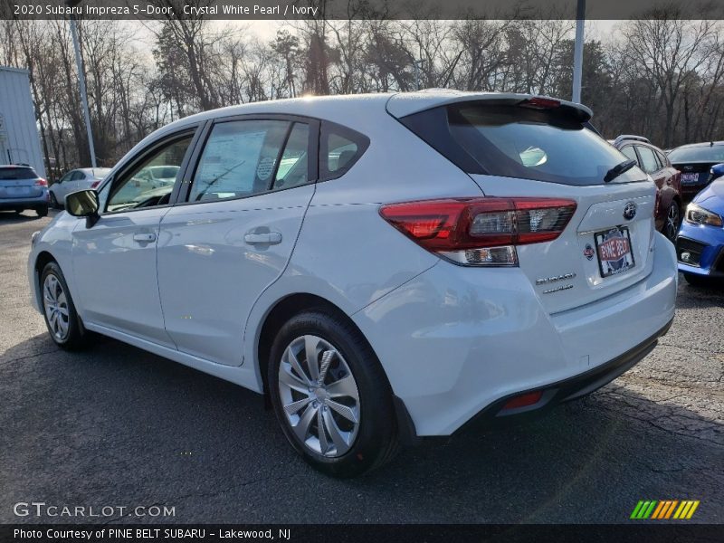 Crystal White Pearl / Ivory 2020 Subaru Impreza 5-Door