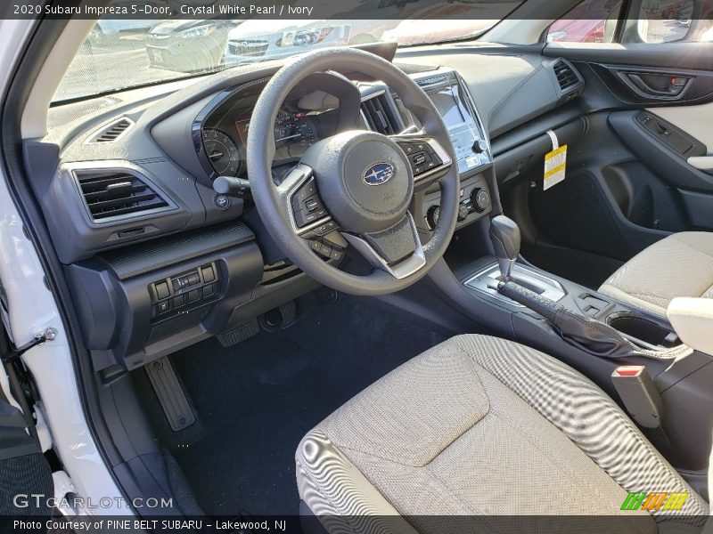 Crystal White Pearl / Ivory 2020 Subaru Impreza 5-Door