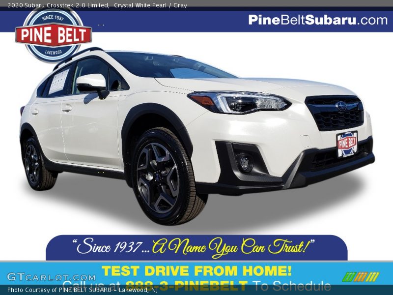 Crystal White Pearl / Gray 2020 Subaru Crosstrek 2.0 Limited