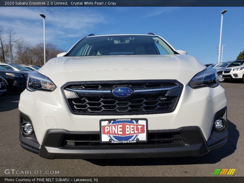 Crystal White Pearl / Gray 2020 Subaru Crosstrek 2.0 Limited