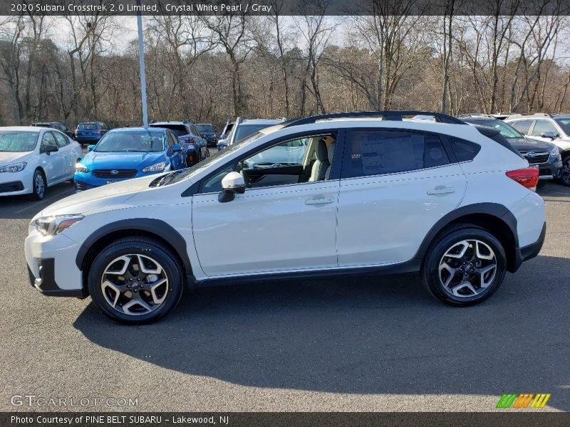 Crystal White Pearl / Gray 2020 Subaru Crosstrek 2.0 Limited