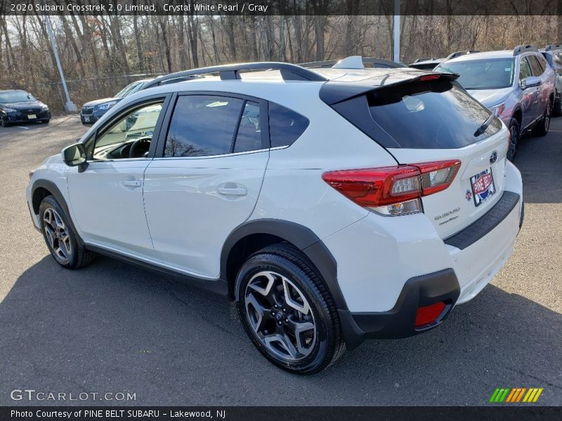 Crystal White Pearl / Gray 2020 Subaru Crosstrek 2.0 Limited