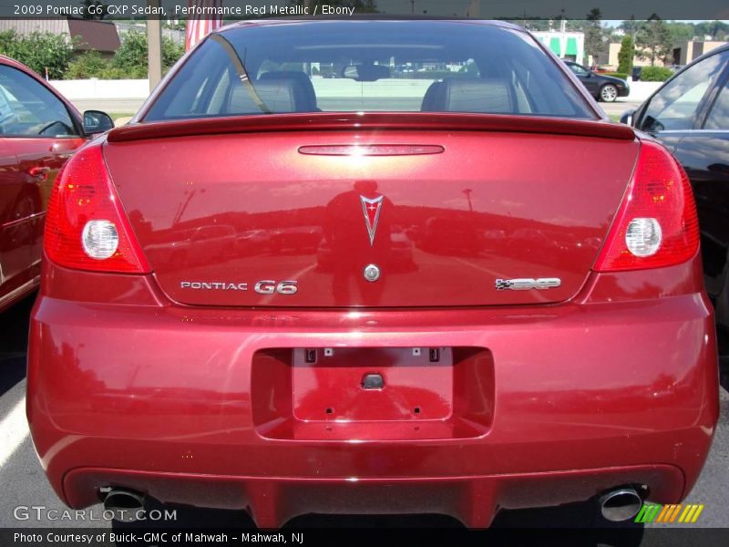 Performance Red Metallic / Ebony 2009 Pontiac G6 GXP Sedan