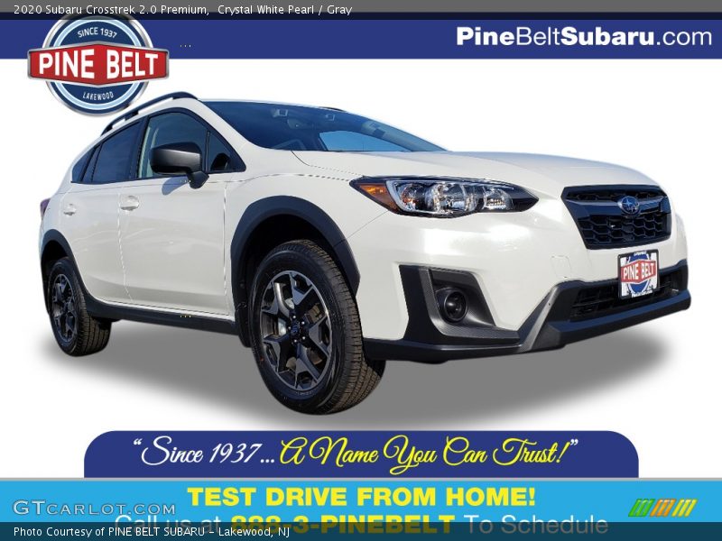 Crystal White Pearl / Gray 2020 Subaru Crosstrek 2.0 Premium