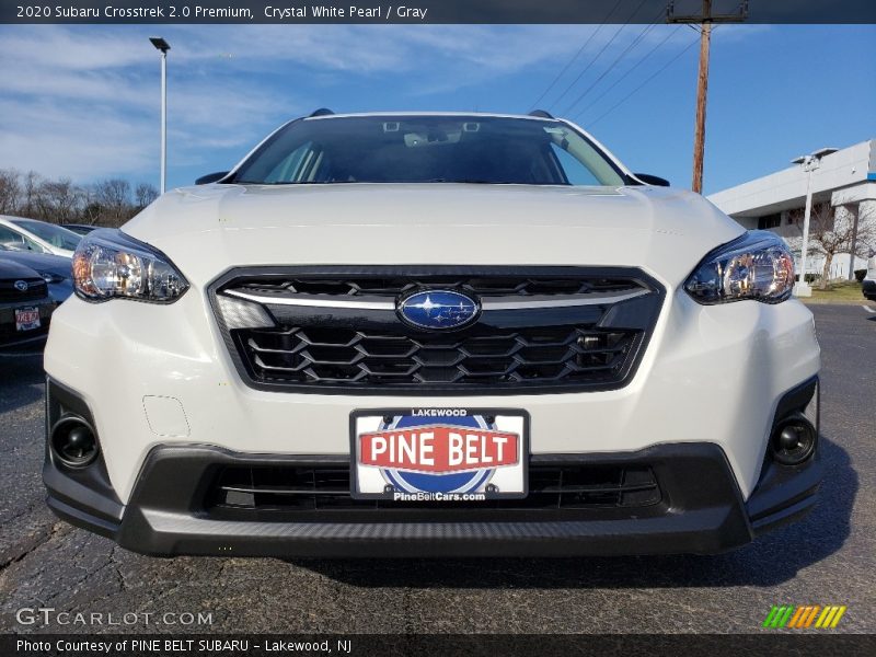 Crystal White Pearl / Gray 2020 Subaru Crosstrek 2.0 Premium