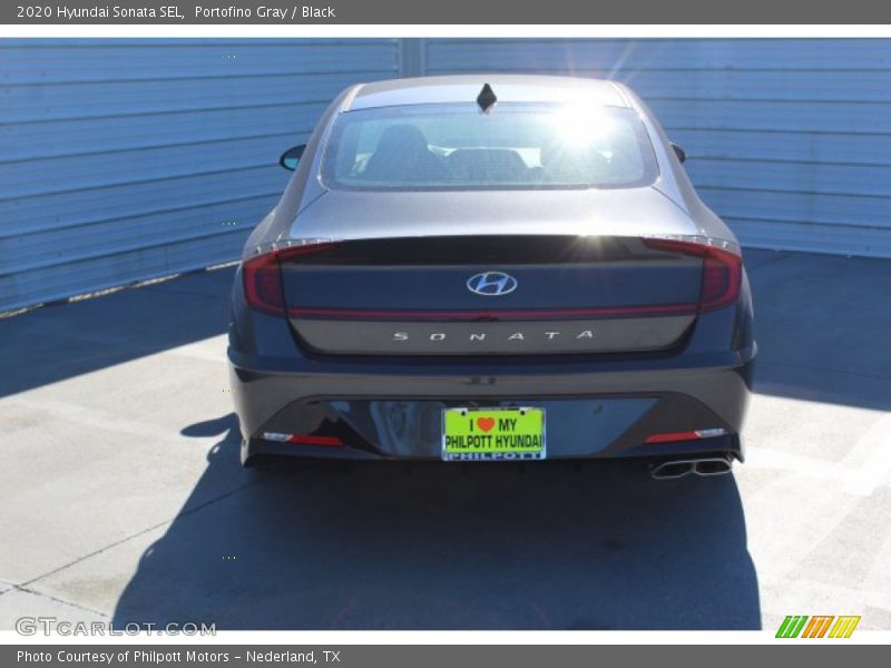 Portofino Gray / Black 2020 Hyundai Sonata SEL