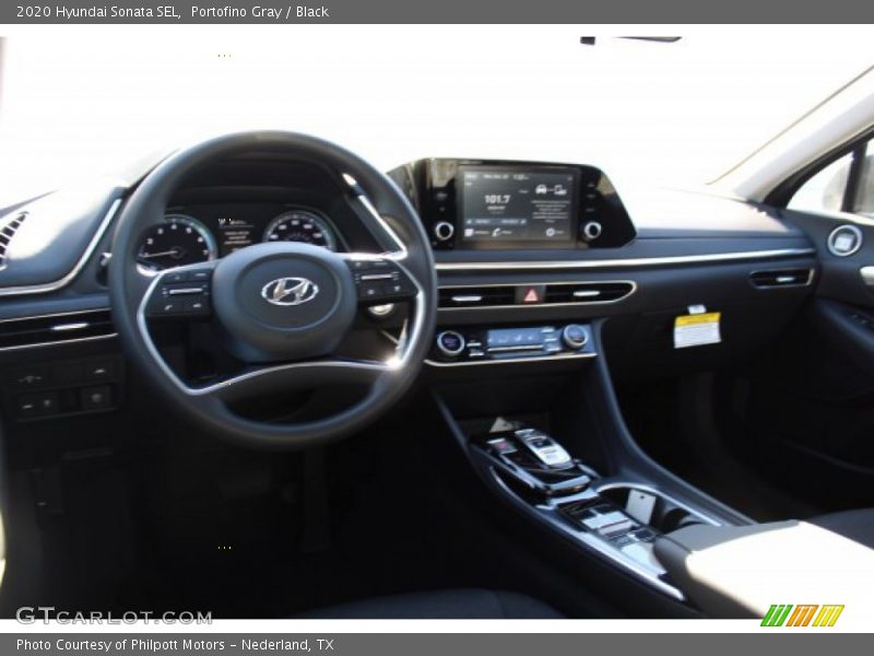Portofino Gray / Black 2020 Hyundai Sonata SEL