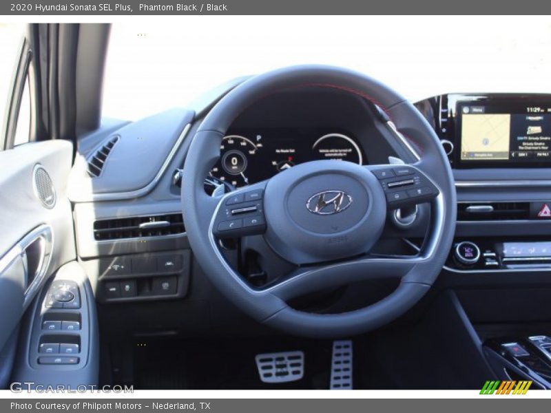 Phantom Black / Black 2020 Hyundai Sonata SEL Plus