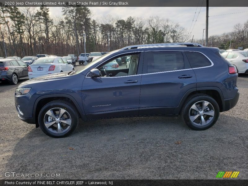 Blue Shade Pearl / Ski Gray/Black 2020 Jeep Cherokee Limited 4x4