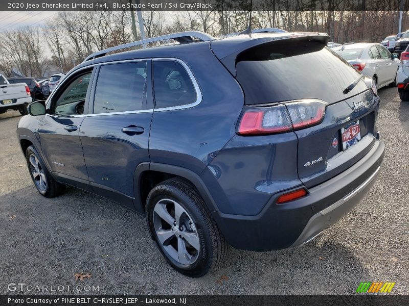 Blue Shade Pearl / Ski Gray/Black 2020 Jeep Cherokee Limited 4x4
