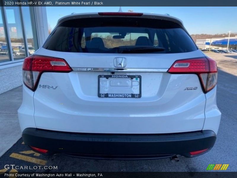 Platinum White Pearl / Black 2020 Honda HR-V EX AWD