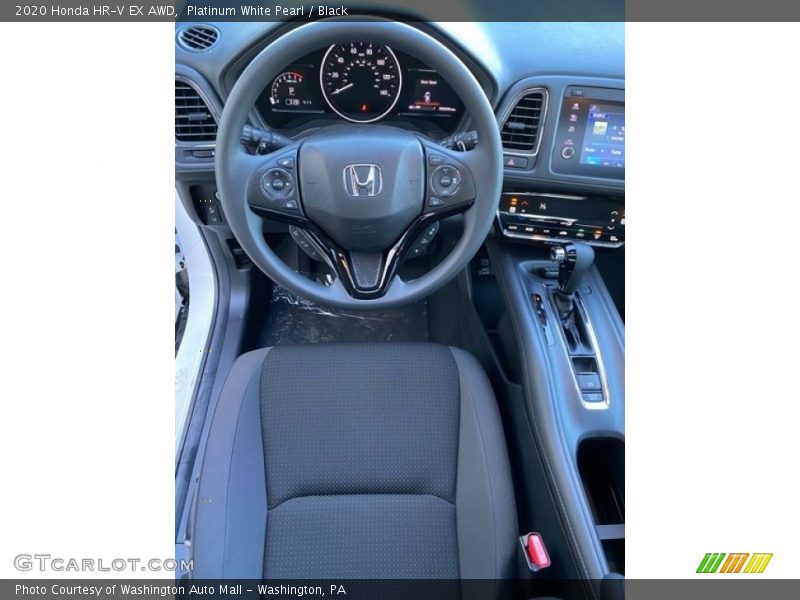 Platinum White Pearl / Black 2020 Honda HR-V EX AWD