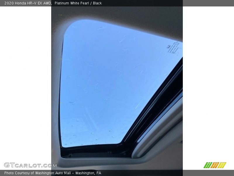 Platinum White Pearl / Black 2020 Honda HR-V EX AWD
