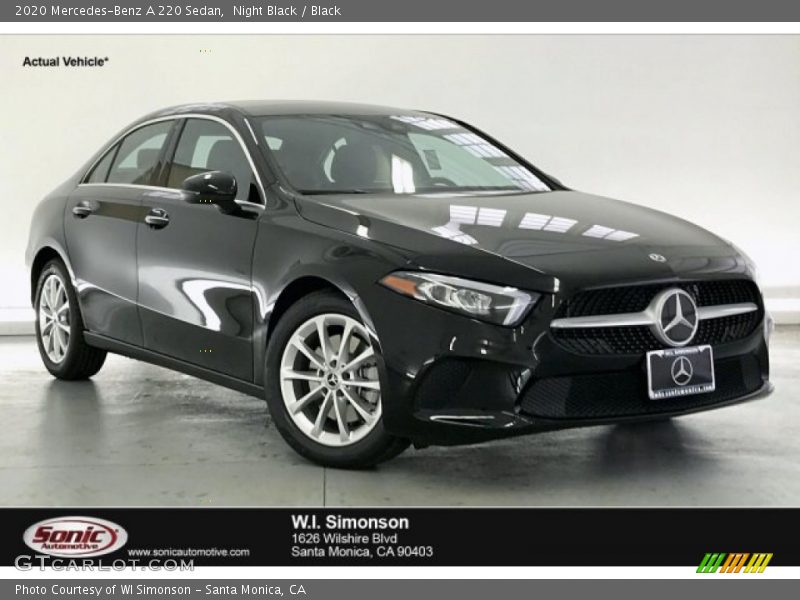 Night Black / Black 2020 Mercedes-Benz A 220 Sedan