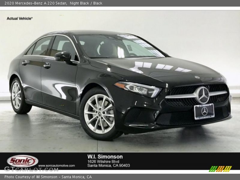 Night Black / Black 2020 Mercedes-Benz A 220 Sedan