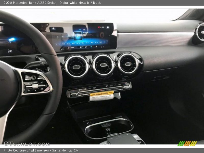 Digital White Metallic / Black 2020 Mercedes-Benz A 220 Sedan