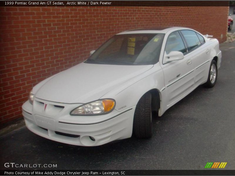 Arctic White / Dark Pewter 1999 Pontiac Grand Am GT Sedan