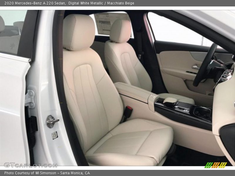 Digital White Metallic / Macchiato Beige 2020 Mercedes-Benz A 220 Sedan