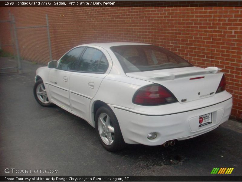 Arctic White / Dark Pewter 1999 Pontiac Grand Am GT Sedan