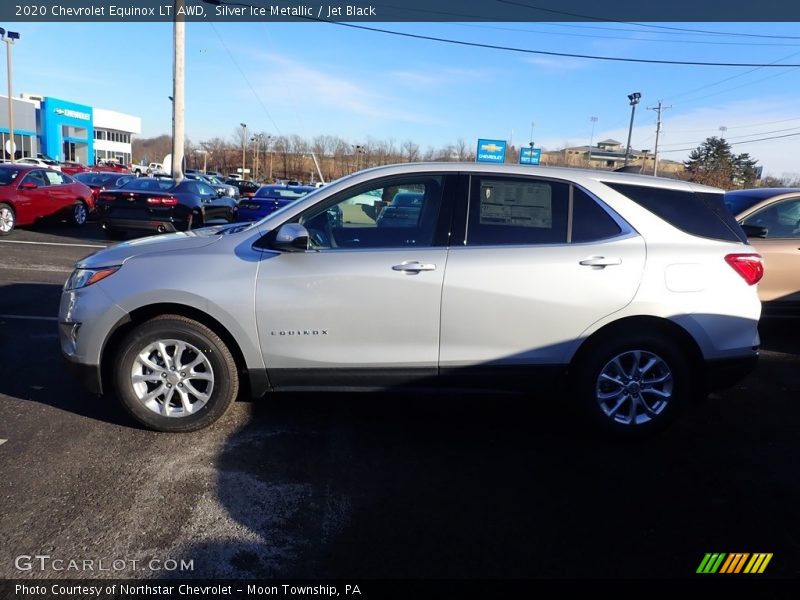 Silver Ice Metallic / Jet Black 2020 Chevrolet Equinox LT AWD