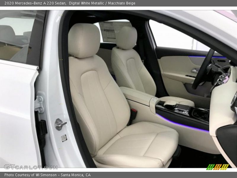 Digital White Metallic / Macchiato Beige 2020 Mercedes-Benz A 220 Sedan