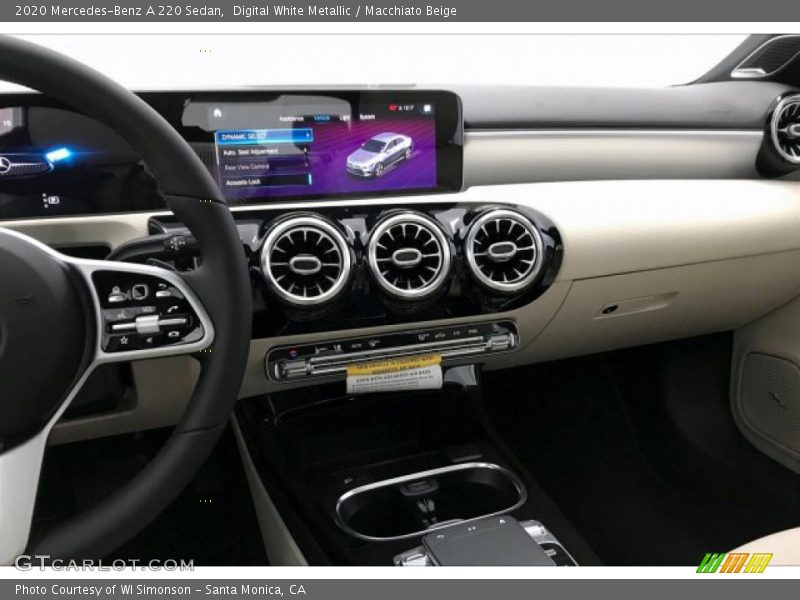 Digital White Metallic / Macchiato Beige 2020 Mercedes-Benz A 220 Sedan