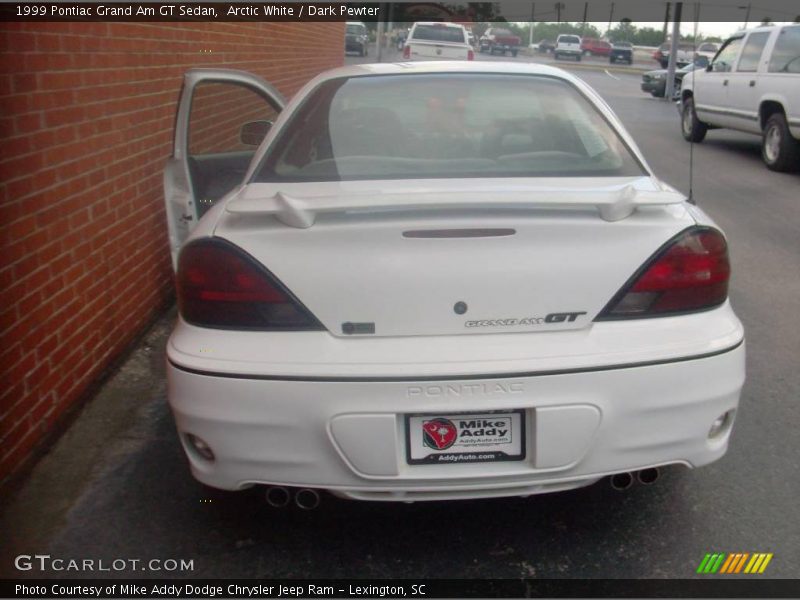 Arctic White / Dark Pewter 1999 Pontiac Grand Am GT Sedan