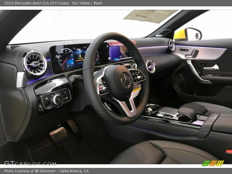 Sun Yellow / Black 2020 Mercedes-Benz CLA 250 Coupe