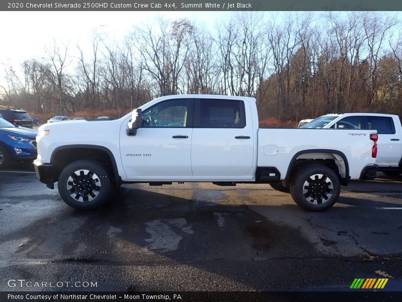 Summit White / Jet Black 2020 Chevrolet Silverado 2500HD Custom Crew Cab 4x4