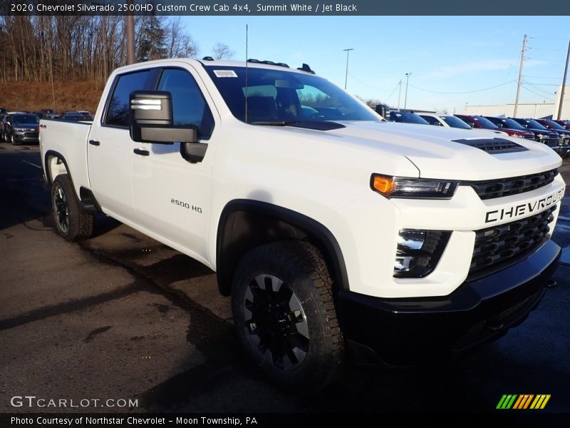 Summit White / Jet Black 2020 Chevrolet Silverado 2500HD Custom Crew Cab 4x4