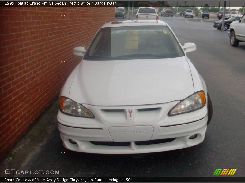 Arctic White / Dark Pewter 1999 Pontiac Grand Am GT Sedan