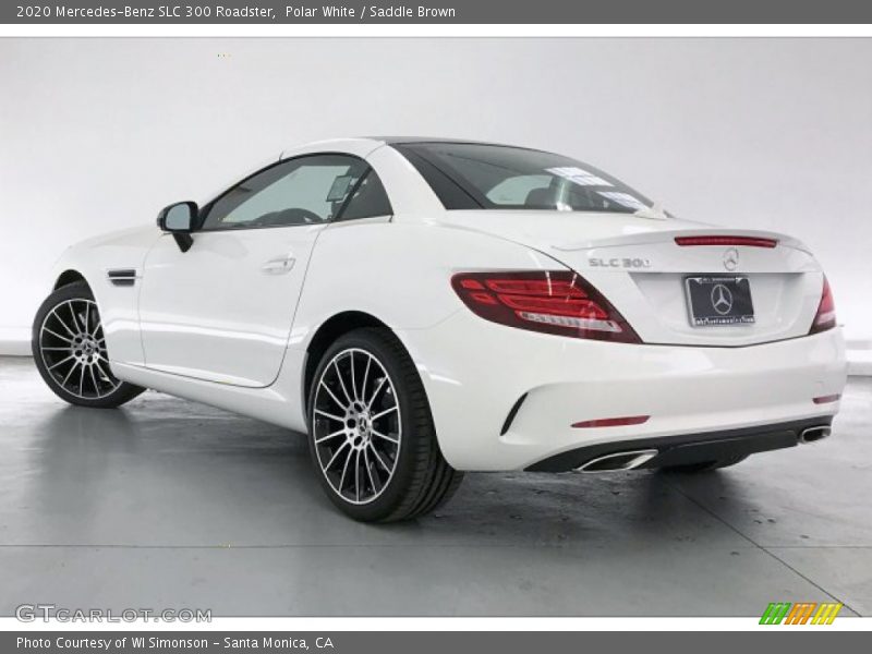 Polar White / Saddle Brown 2020 Mercedes-Benz SLC 300 Roadster