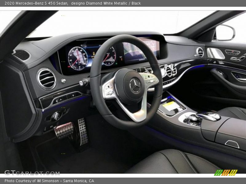 designo Diamond White Metallic / Black 2020 Mercedes-Benz S 450 Sedan