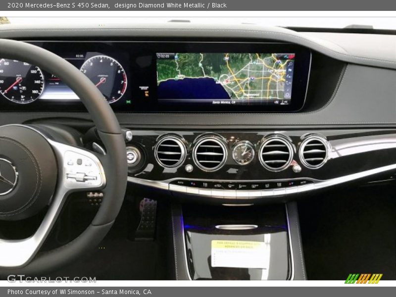 designo Diamond White Metallic / Black 2020 Mercedes-Benz S 450 Sedan
