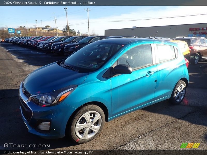 Caribbean Blue Metallic / Jet Black 2020 Chevrolet Spark LS