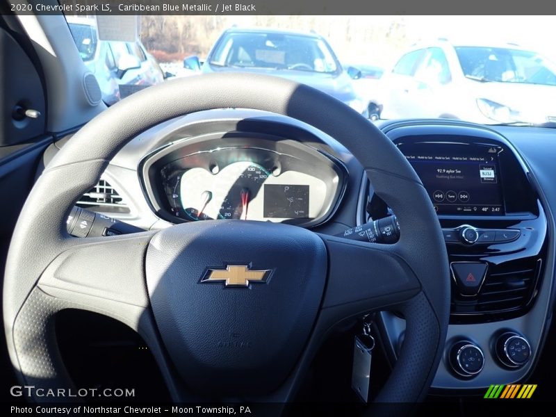 Caribbean Blue Metallic / Jet Black 2020 Chevrolet Spark LS