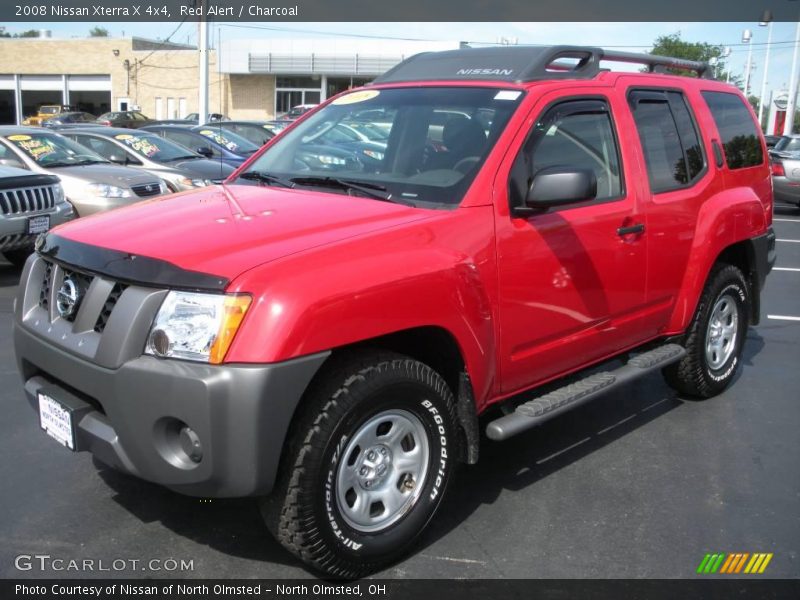 Red Alert / Charcoal 2008 Nissan Xterra X 4x4
